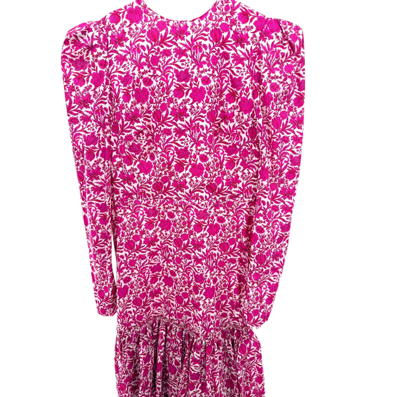 Nwt The Vampire's Wife The Liberty Dress 3/4 Fuchsia Sambourne Cotton Silk Sz 10 — image 5 of 8
